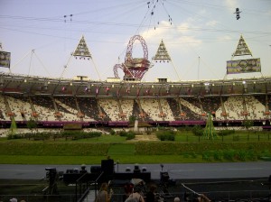 Inside the Olympic Stadium